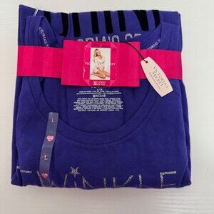 NWT Victoria's Secret Angel Sleep Tee, Purple, Large